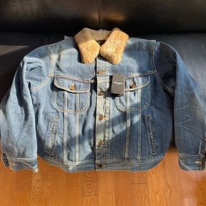 Saint Laurent Denim Jacket Fur